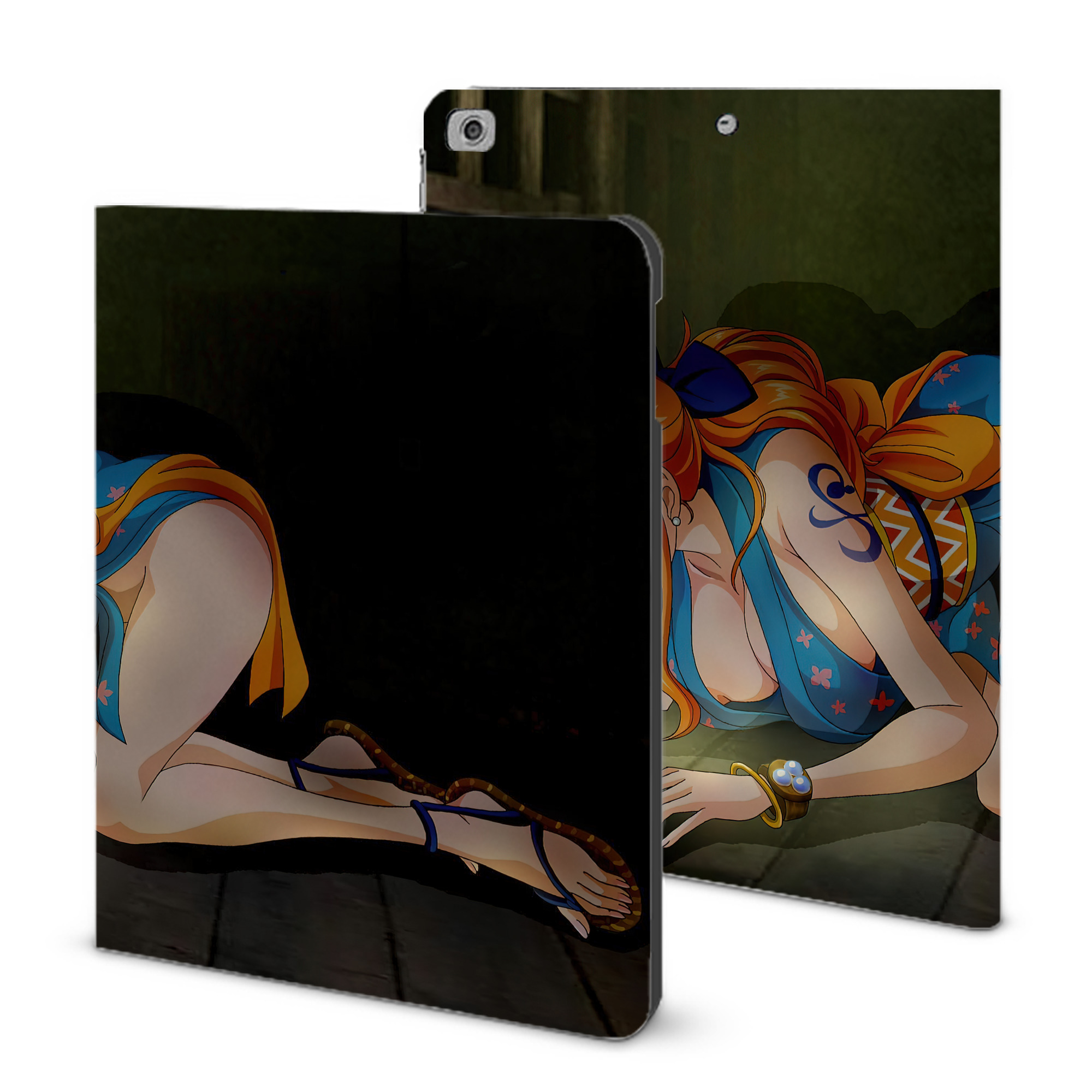 ワンピース ONE PIECE IPad ケース ブック型 PUレザー TPU 耐衝撃 軽量 薄型 ペン収納なし 全面保護 IPad 各モデル対応